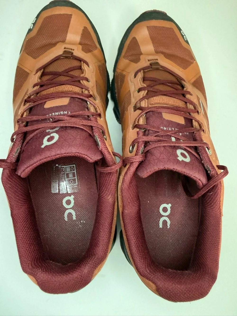 On Women's Cloudventure Waterproof Trail Running Shoes Hazel/Mulberry 9.5 - Picture 6 of 13